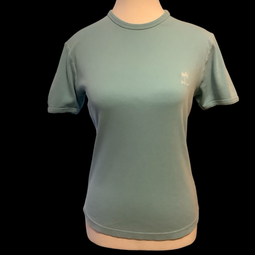 BOCA BLUE COTTON SHORT SLEEVE ROUNDED NECKLINE T-SHIRT/ Size M